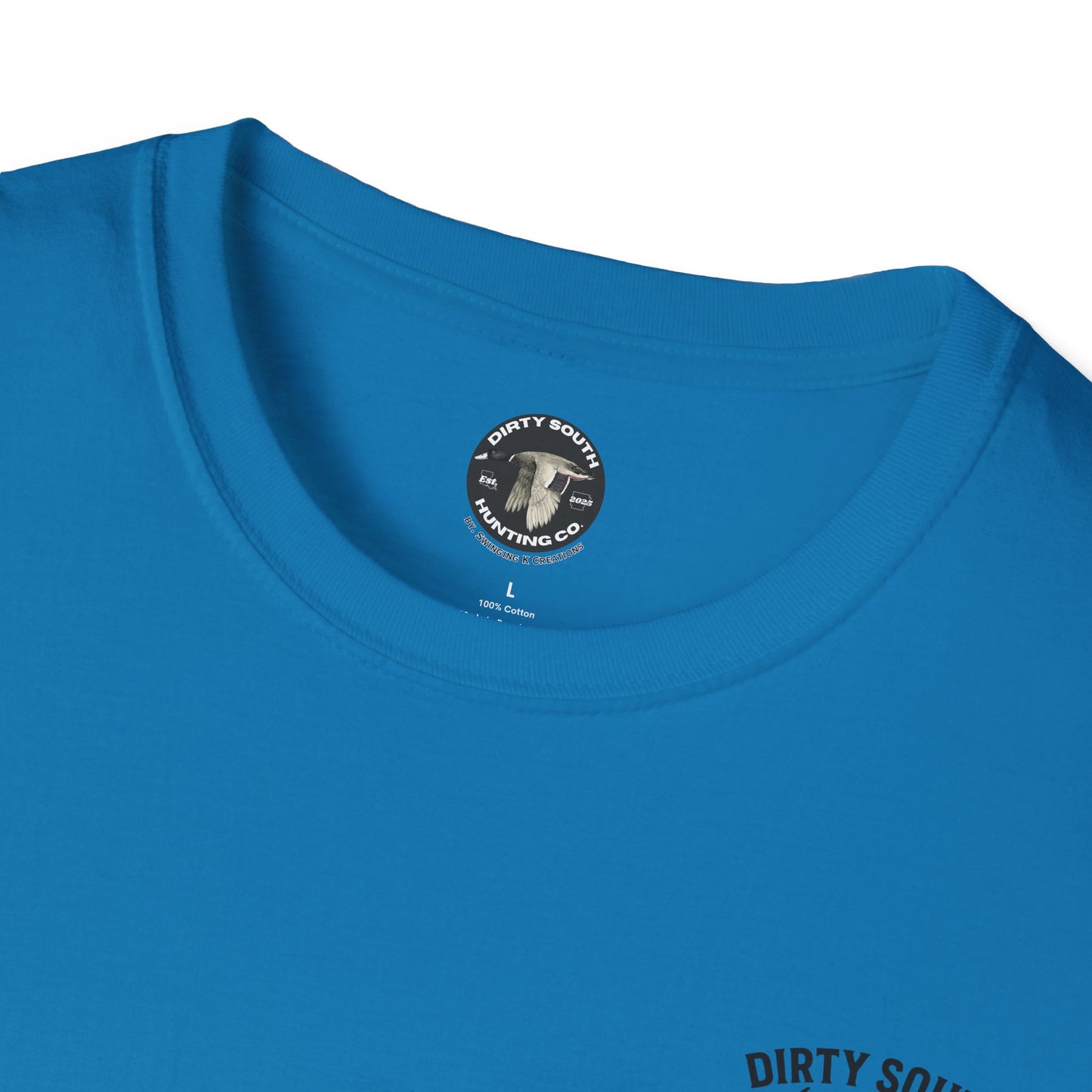 Watercolor Dirty South Hunting Co Unisex Softstyle T-Shirt - Southern Hunt Graphic Tee, Outdoor Apparel, Camo Hunter Top, Nature Lover Gift,