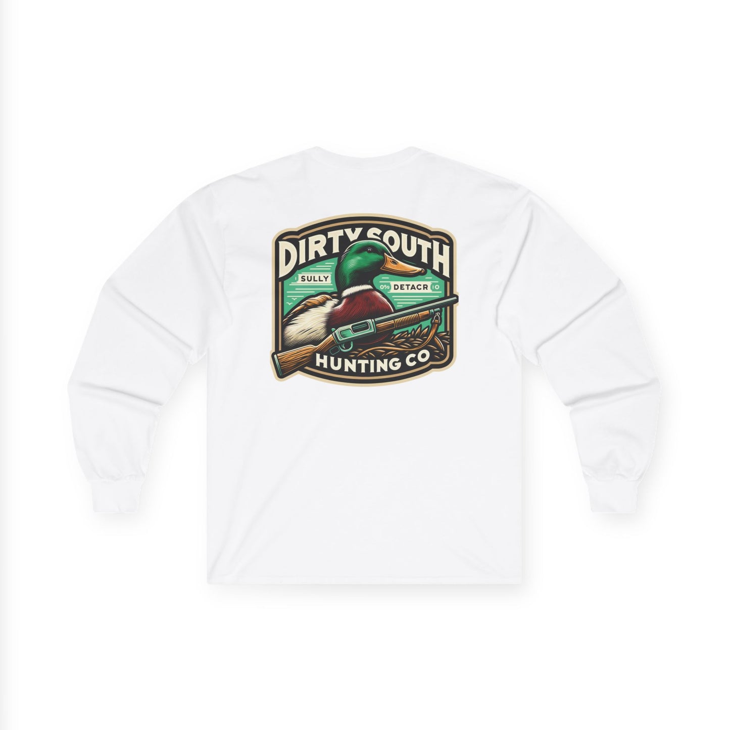 Mallard Duck Dirty South Hunting Long Sleeve Tee, Outdoor Apparel, Unisex T-Shirt, Casual Wear, Gift for Hunters, Vintage Graphic Tee