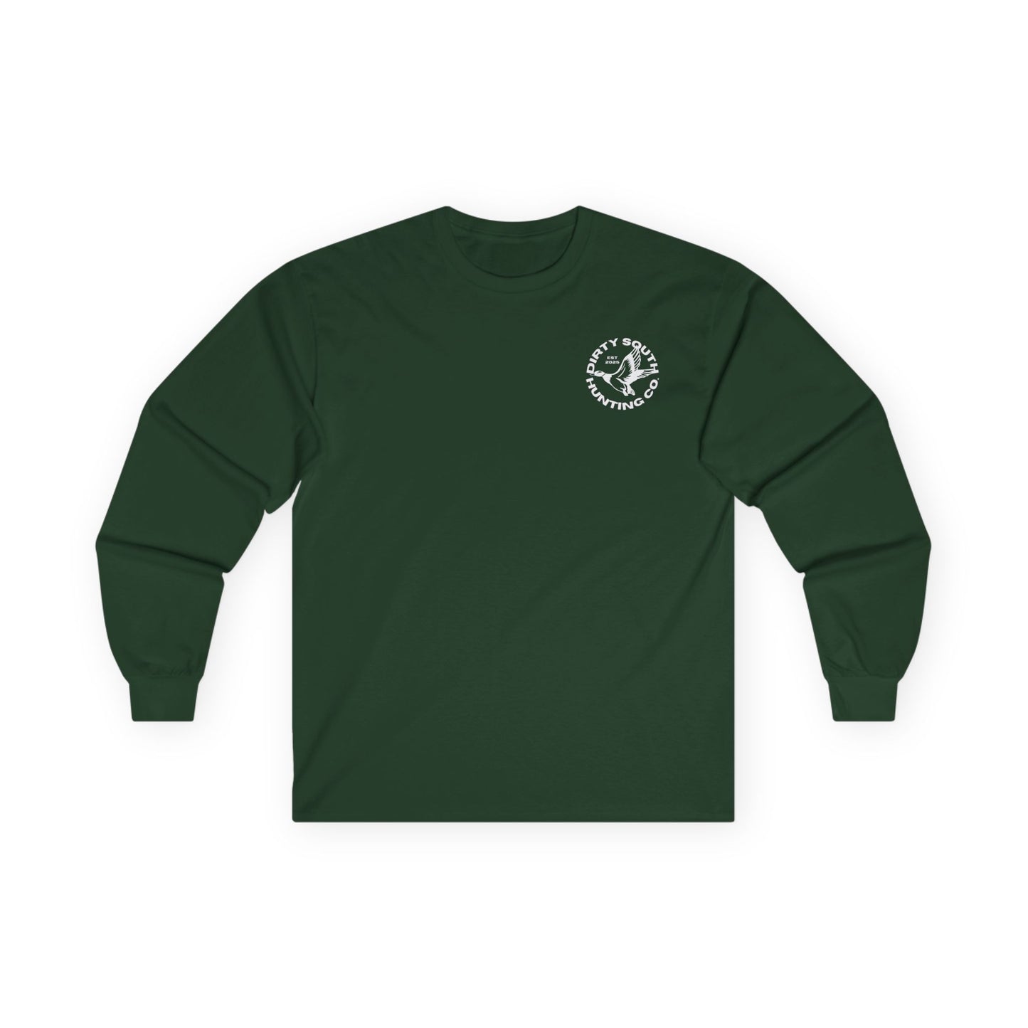 Mallard Duck Dirty South Hunting Long Sleeve Tee, Outdoor Apparel, Unisex T-Shirt, Casual Wear, Gift for Hunters, Vintage Graphic Tee