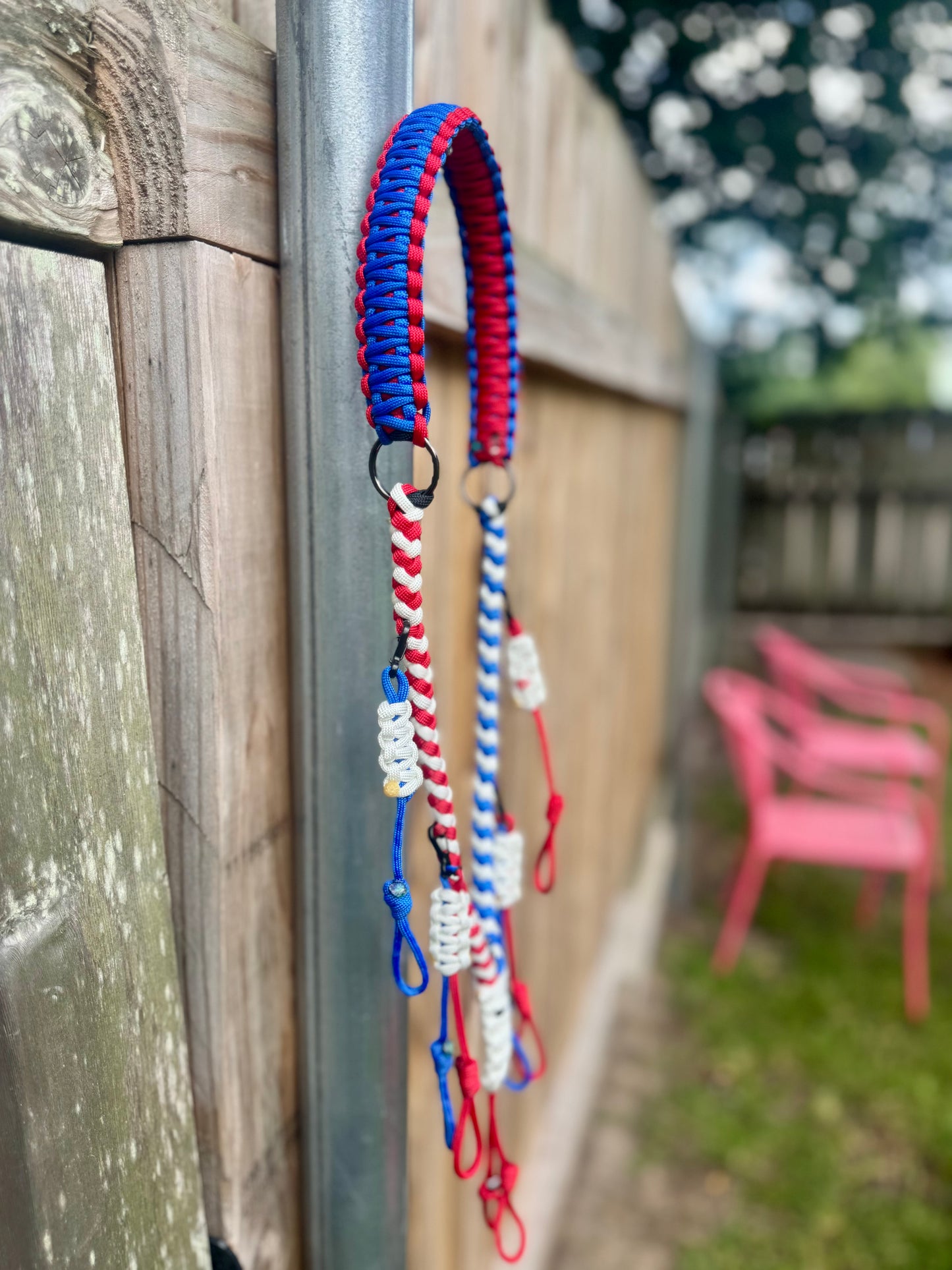 Custom Paracord Duck Call Lanyard - 5 Drop Leads, 10 Call Capacity