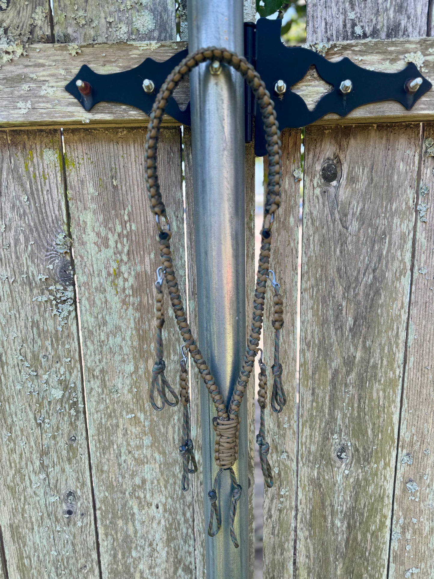 Custom Paracord Duck Call Lanyard - 5 Drop Leads, 10 Call Capacity