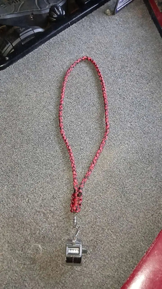 Custom Paracord Dog Whistle & Fish Counter Lanyard – Durable, Handmade, & Multi-Use Swinging K Creations