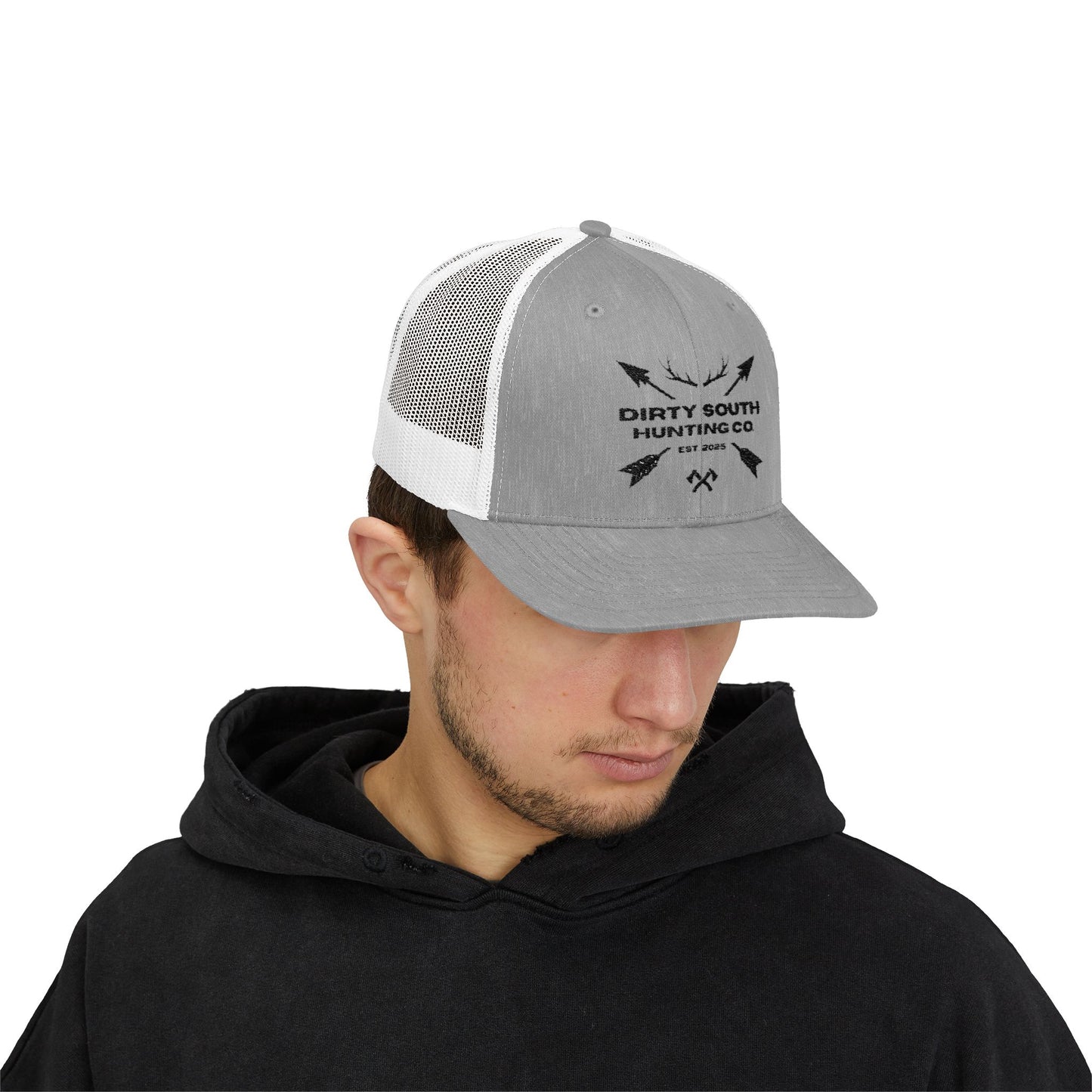 Dirty South Hunting Co Snapback Trucker Cap - Perfect for Outdoor Enthusiasts, Gifts for Hunters, Casual Wear, Adjustable Fit, Sports Cap