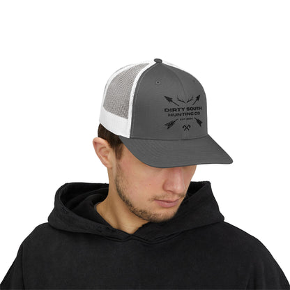 Dirty South Hunting Co Snapback Trucker Cap - Perfect for Outdoor Enthusiasts, Gifts for Hunters, Casual Wear, Adjustable Fit, Sports Cap