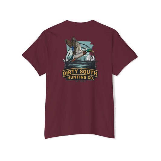Dirty South Hunting Co. Mallard Flight Scene T-Shirt (Arkansas)- Duck Hunting Graphic Tee – Waterfowl Apparel