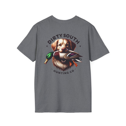 Dirty South Hunting Co. Retriever Mallard T-Shirt – Duck Dog Hunting Graphic Tee – Waterfowl Apparel