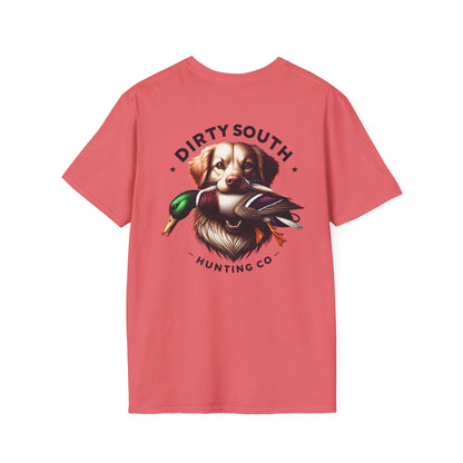 Dirty South Hunting Co. Retriever Mallard T-Shirt – Duck Dog Hunting Graphic Tee – Waterfowl Apparel