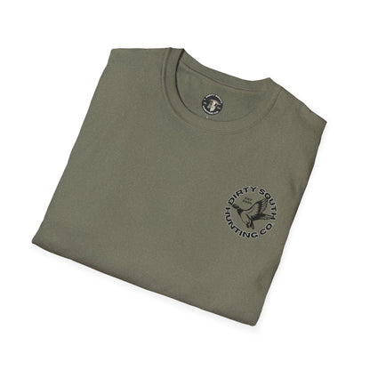 Dirty South Hunting Co. Retriever Mallard T-Shirt – Duck Dog Hunting Graphic Tee – Waterfowl Apparel