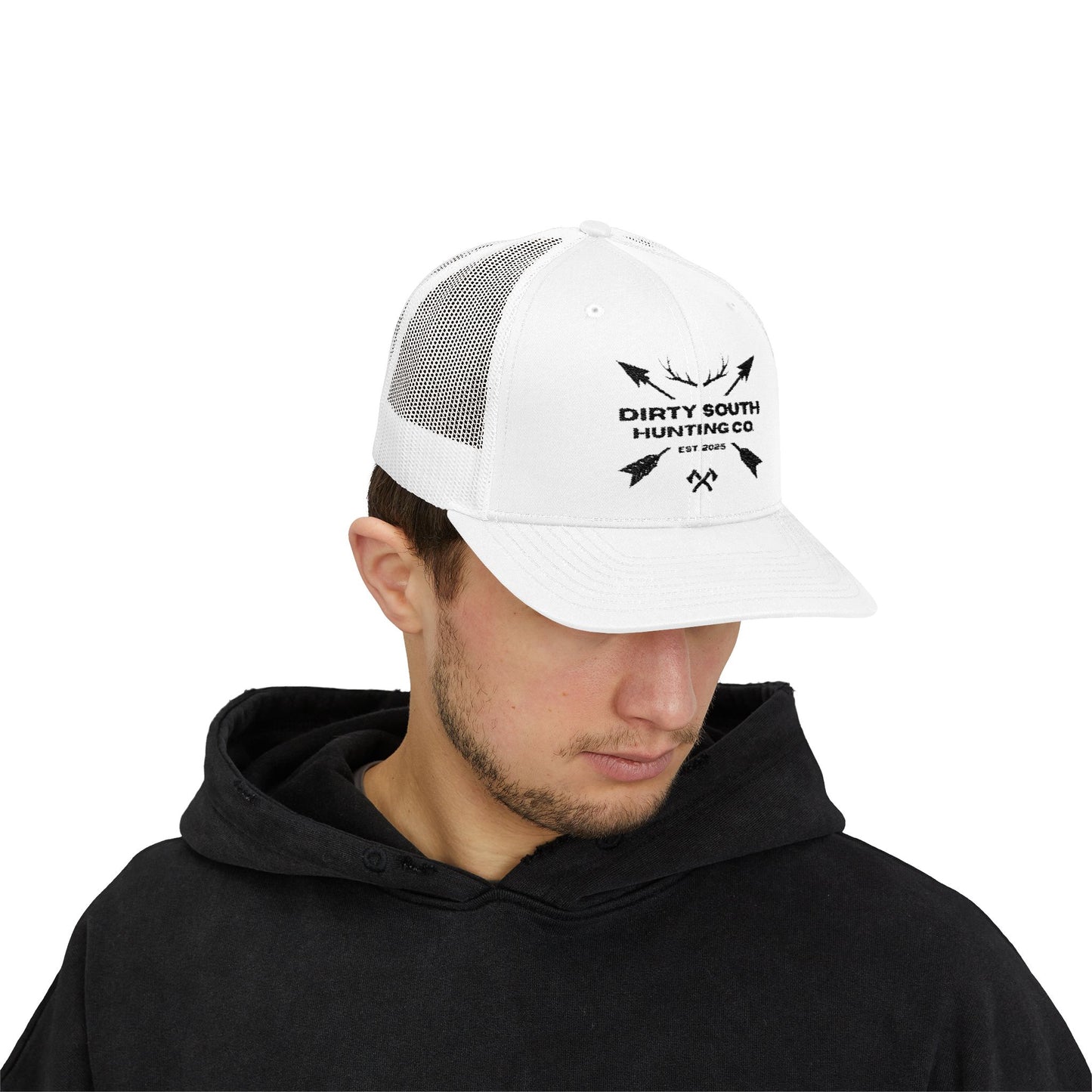 Dirty South Hunting Co Snapback Trucker Cap - Perfect for Outdoor Enthusiasts, Gifts for Hunters, Casual Wear, Adjustable Fit, Sports Cap