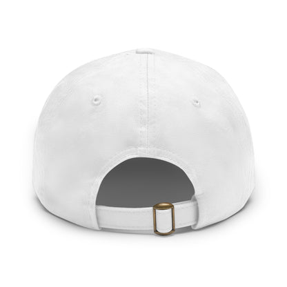 Stylish Dad Hat with Leather Patch, Casual Cap for Hunting Enthusiasts, Gift for Father's Day, Outdoor Adventure Gear, Trendy Dad Apparel