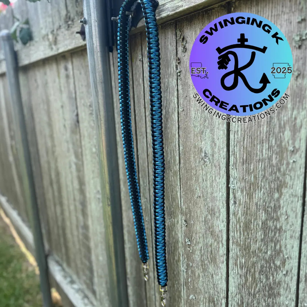 Custom Paracord Radio Strap – Heavy-Duty, Adjustable, Dual Clip Design for Firefighters & First Responders Swinging K Creations