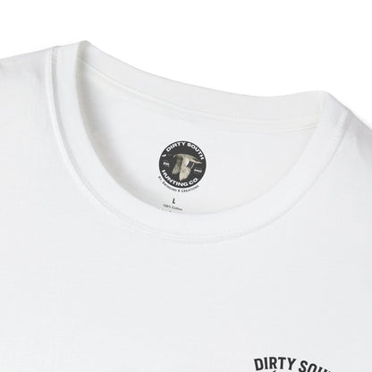 Watercolor Dirty South Hunting Co Unisex Softstyle T-Shirt - Southern Hunt Graphic Tee, Outdoor Apparel, Camo Hunter Top, Nature Lover Gift,