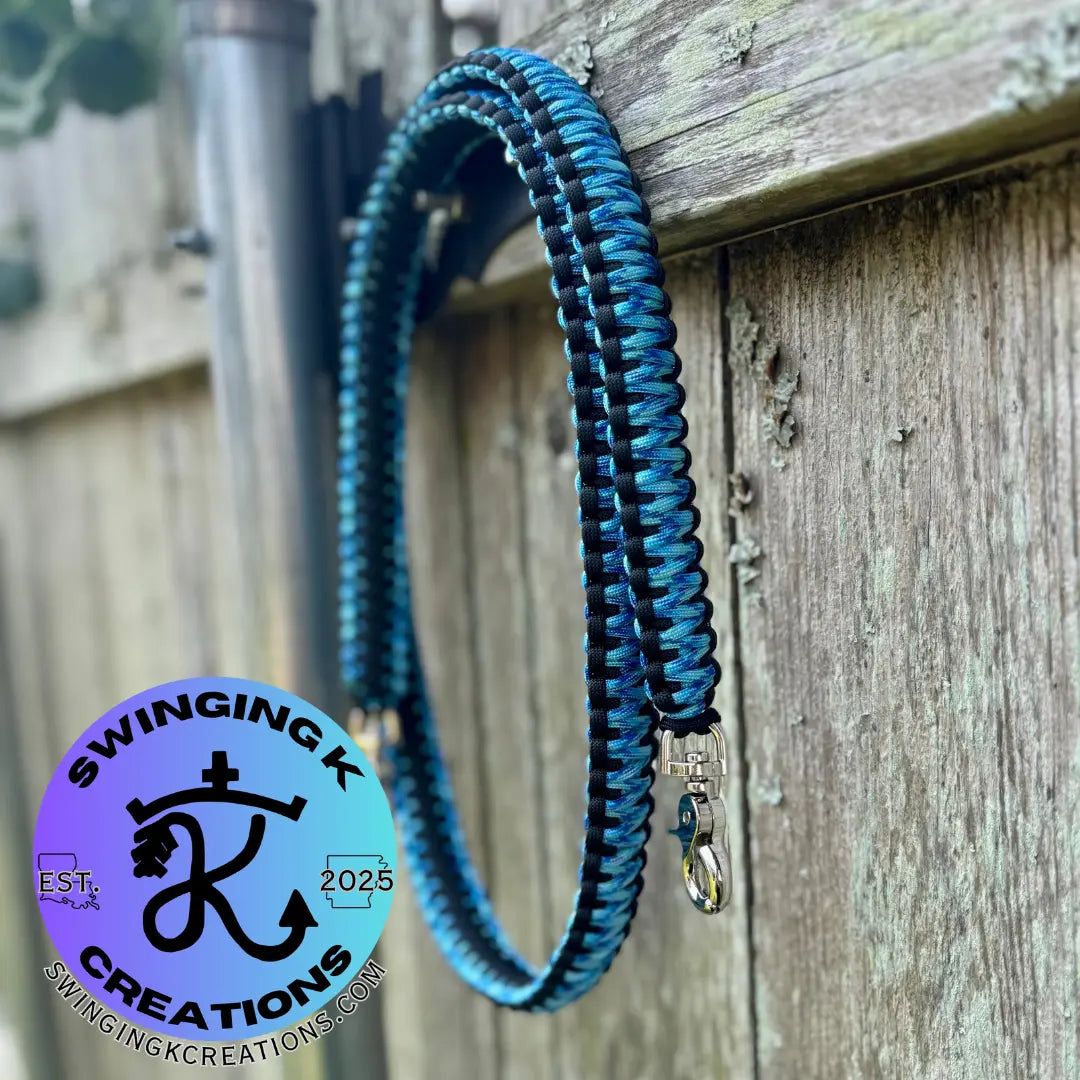 Custom Paracord Radio Strap – Heavy-Duty, Adjustable, Dual Clip Design for Firefighters & First Responders Swinging K Creations