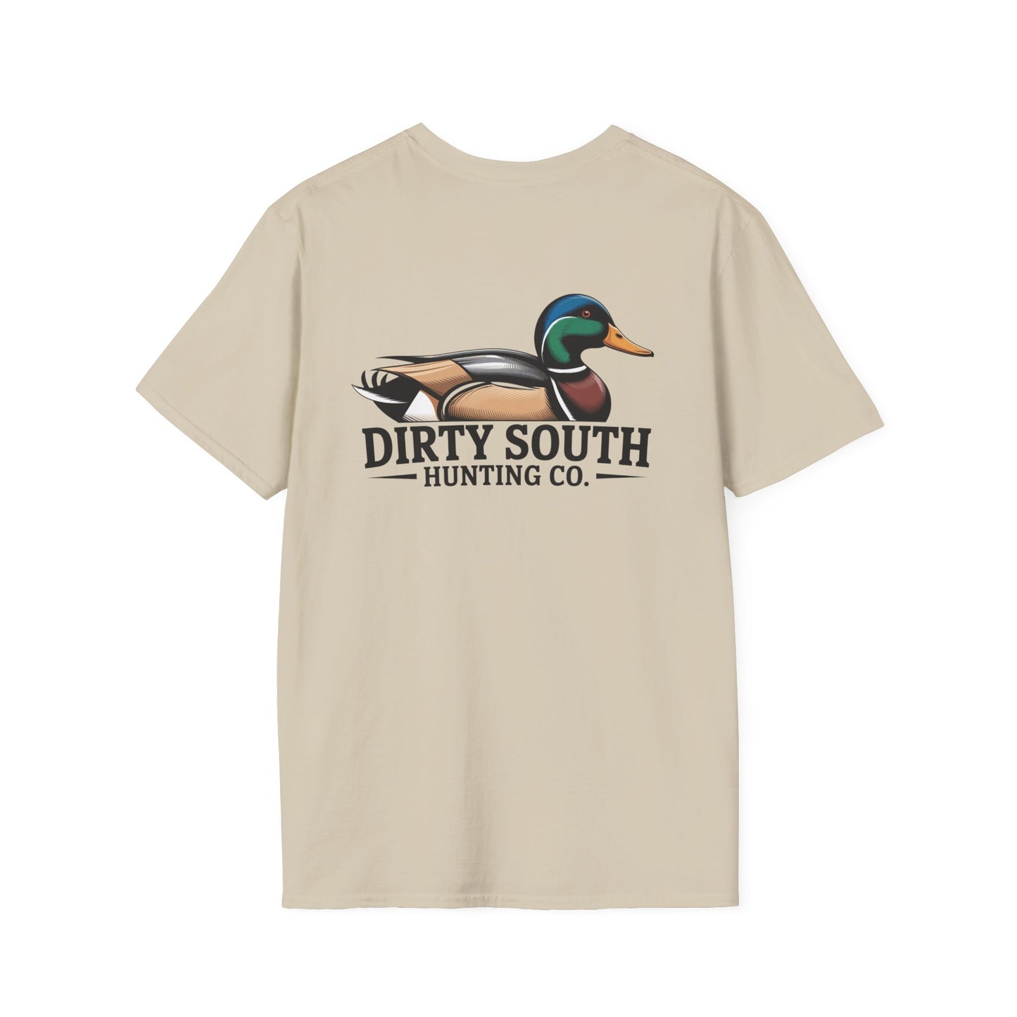 Dirty South Hunting Co. Mallard Logo T-Shirt – Duck Hunting Graphic Tee – Outdoor Lifestyle Apparel
