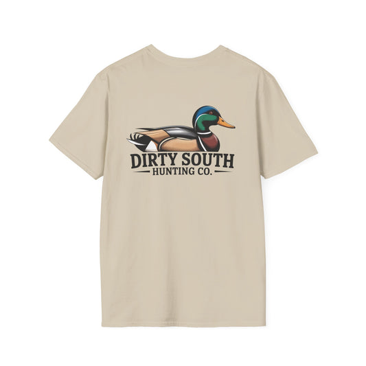 Dirty South Hunting Co. Mallard Logo T-Shirt – Duck Hunting Graphic Tee – Outdoor Lifestyle Apparel