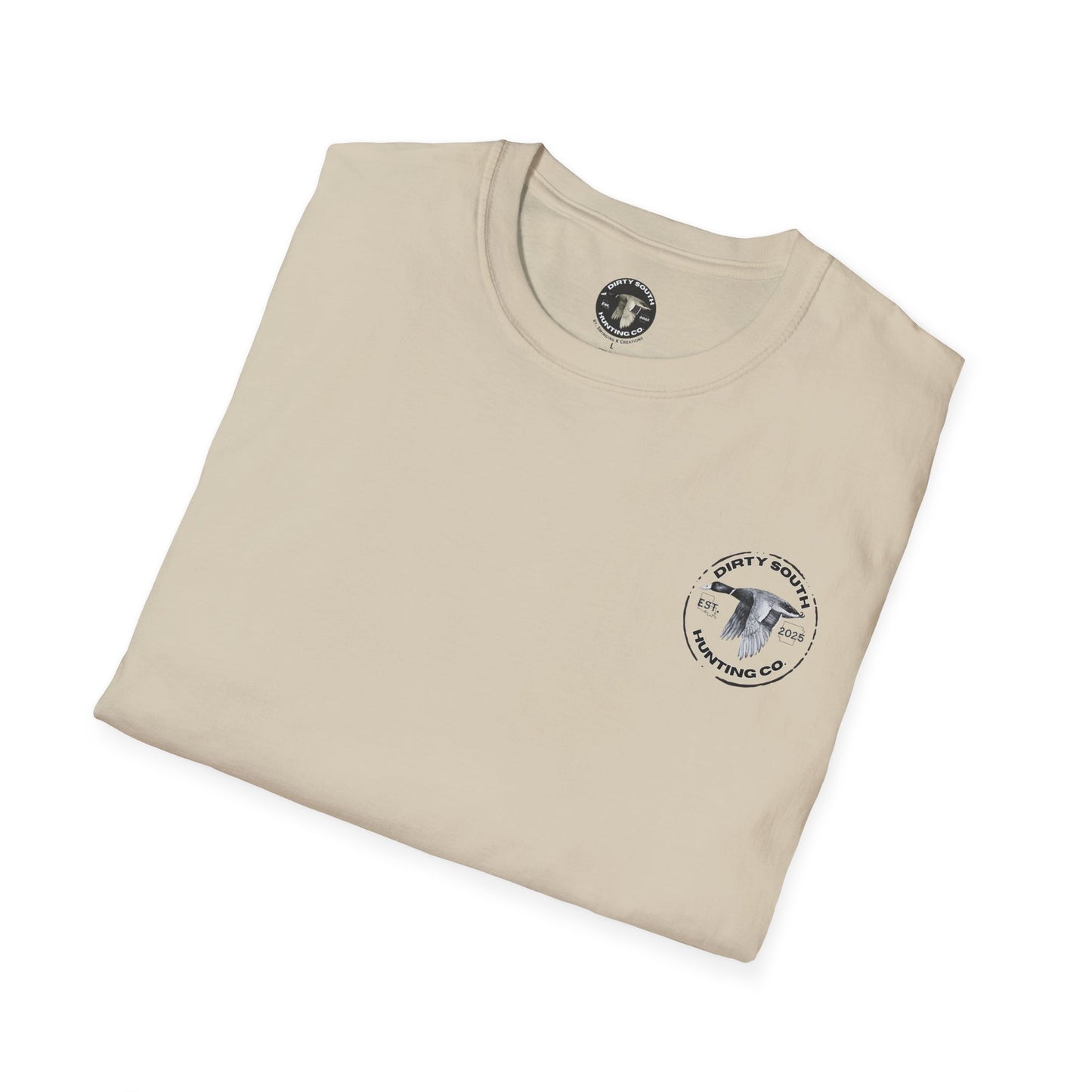 Dirty South Hunting Co. Mallard Logo T-Shirt – Duck Hunting Graphic Tee – Outdoor Lifestyle Apparel