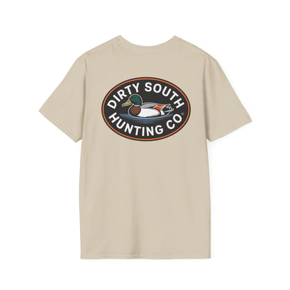 Dirty South Hunting Co. Mallard Logo T-Shirt – Southern Hunting Lifestyle Tee – Waterfowl Hunting Apparel