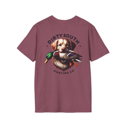Dirty South Hunting Co. Retriever Mallard T-Shirt – Duck Dog Hunting Graphic Tee – Waterfowl Apparel