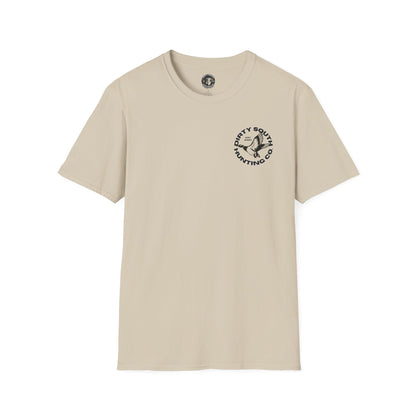 Dirty South Hunting Co. Trio Graphic T-Shirt – Deer, Duck & Fish Outdoor Lifestyle Tee – Hunting Apparel