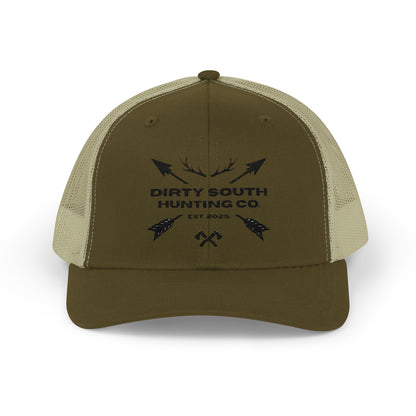 Dirty South Hunting Co Snapback Trucker Cap - Perfect for Outdoor Enthusiasts, Gifts for Hunters, Casual Wear, Adjustable Fit, Sports Cap