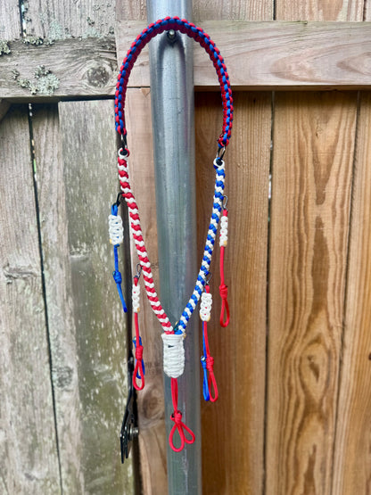 Custom Paracord Duck Call Lanyard - 5 Drop Leads, 10 Call Capacity