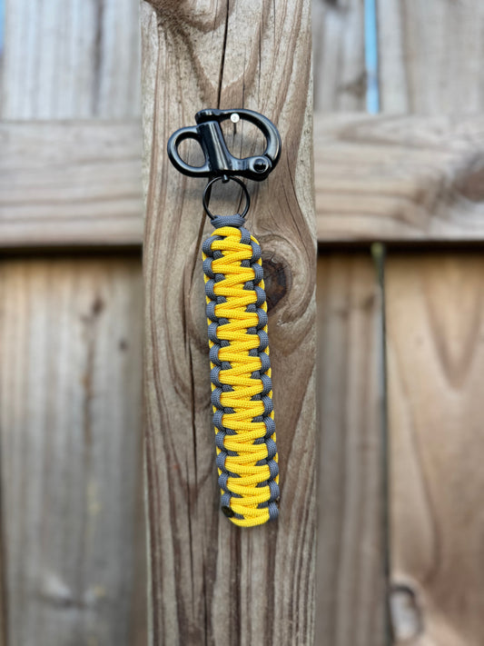 Custom Paracord SCBA Mask Quick Release | Personalized Gear Clip for Firefighters & First Responders | Breakaway Lanyard | Custom Colors Available