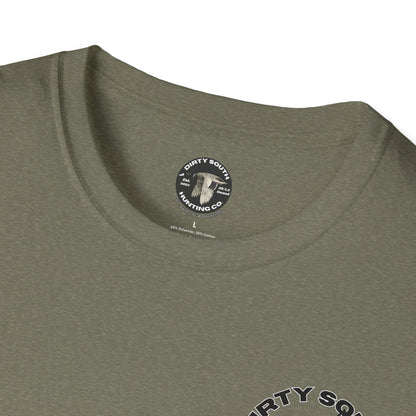 Dirty South Hunting Co. Trio Graphic T-Shirt – Deer, Duck & Fish Outdoor Lifestyle Tee – Hunting Apparel