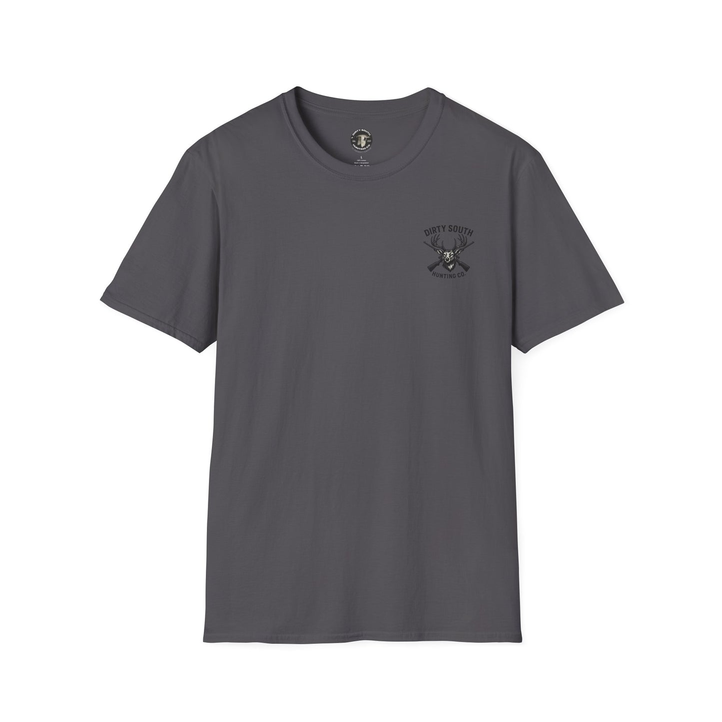 Watercolor Dirty South Hunting Co Unisex Softstyle T-Shirt - Southern Hunt Graphic Tee, Outdoor Apparel, Camo Hunter Top, Nature Lover Gift,
