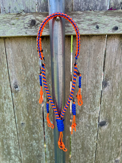 Custom Paracord Duck Call Lanyard - 5 Drop Leads, 10 Call Capacity