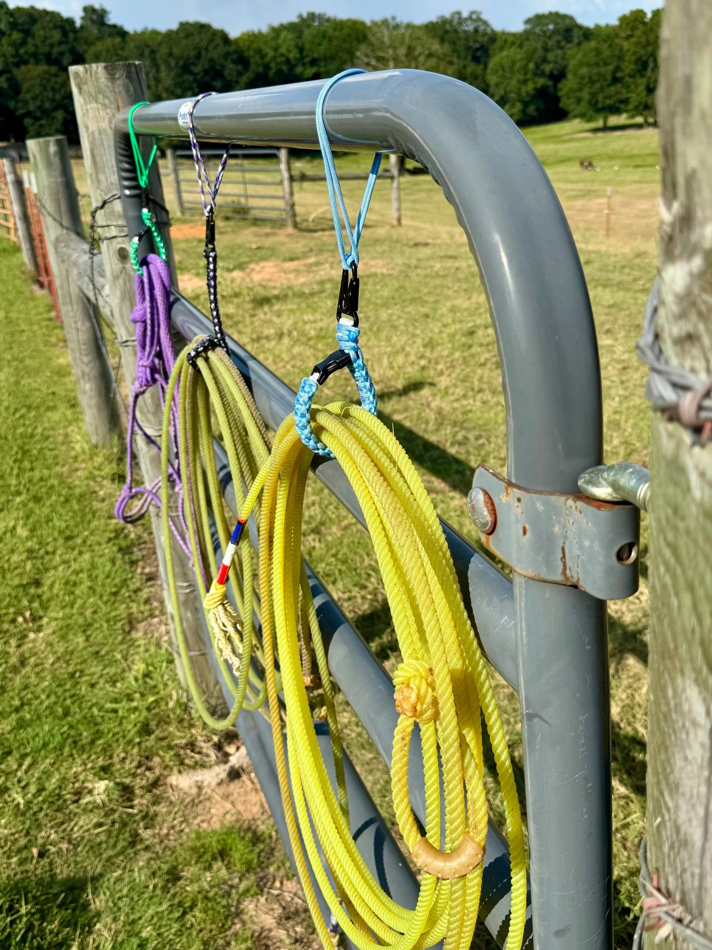 Team Rope & Tack Hanger – Heavy-Duty Horse & Rodeo Gear Organizer Swinging K Creations