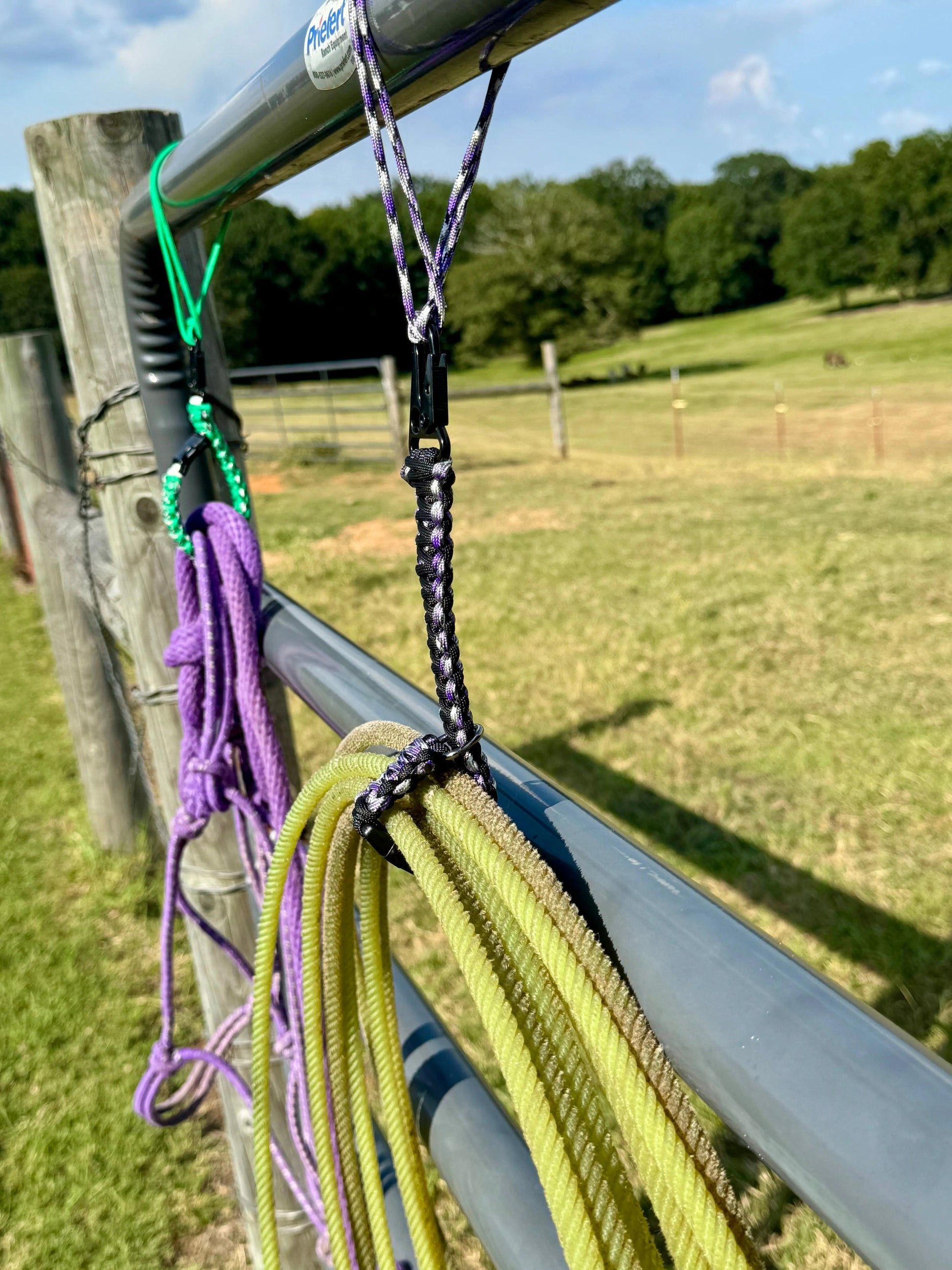 Team Rope & Tack Hanger – Heavy-Duty Horse & Rodeo Gear Organizer Swinging K Creations