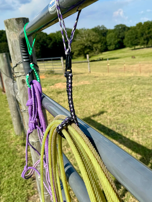 Team Rope & Tack Hanger – Heavy-Duty Horse & Rodeo Gear Organizer Swinging K Creations