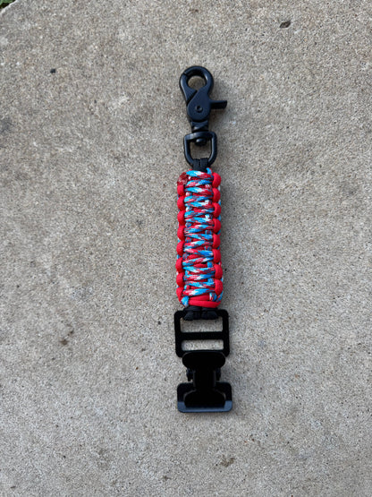 Paracord Glove Holder – Single Alligator Clips | Cobra Weave Gear Clip for Firefighters, First Responders, Blue Collar Workers | Tactical Gear Swinging K Creations