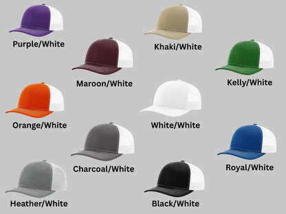 Custom Leather Patch Hat – Personalized Logo Engraved Richardson 112 Snapback Cap